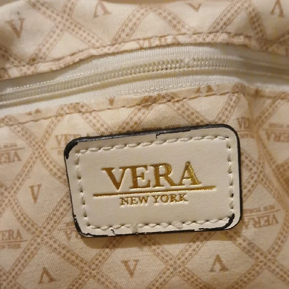 VERA New York Chic Cream Woven Cross Body with Gold Accent - Picture 2 of 2